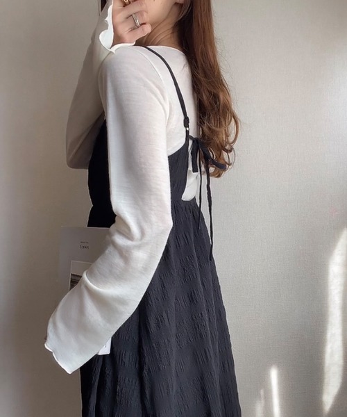 「FILLOU」 キャミソールワンピース X-LARGE アイボリー レディース_画像6