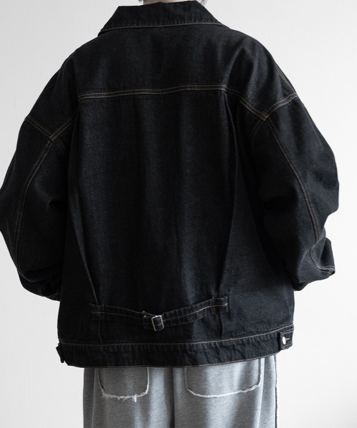 「RUUBON」 デニムジャケット S グレー メンズ_画像8