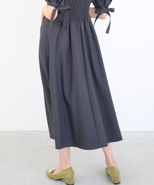 「MISCH MASCH」 半袖ワンピース M チャコールグレー レディース_画像5