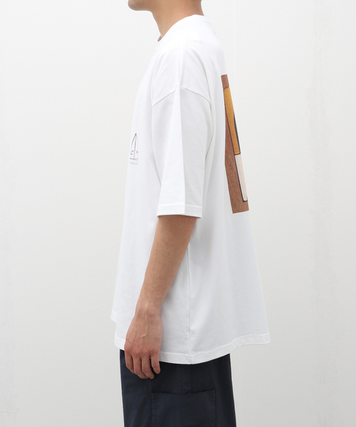 「m's braque」 半袖Tシャツ LARGE ホワイト メンズ_画像7