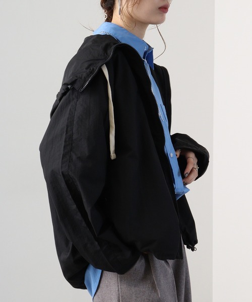 「FUNALIVE」 「KONGOW」ナイロンブルゾン M ブラック メンズ_画像3