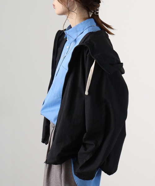 「FUNALIVE」 「KONGOW」ナイロンブルゾン M ブラック メンズ_画像6