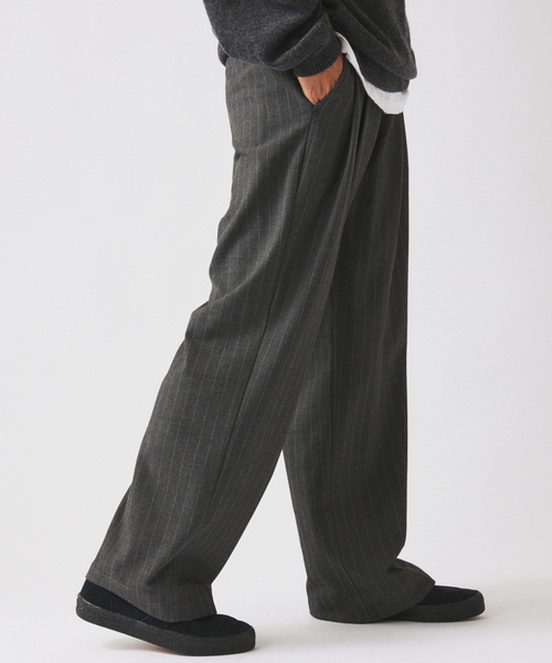 JOURNAL STANDARD ヒールカット ルーズストライプスラックス JOURNAL STANDARD relume（ジャーナルスタンダード レリューム
