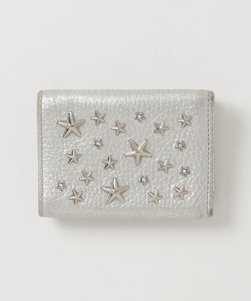JIMMY CHOO ジミーチュウ　シルバー 三つ折り財布 JIMMY CHOO（ジミーチュウ） 財布 - シルバー レディース : ZOZOTOWN