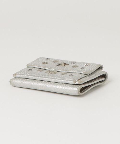 ジミーチュウ　シルバー　折り財布 JIMMY CHOO（ジミーチュウ） 財布 - シルバー レディース : ZOZOTOWN