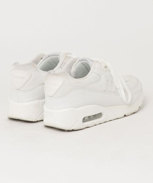 「moz」 ローカットスニーカー 23.5cm ホワイト レディース_画像2