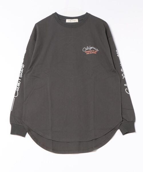 「anap mimpi」 長袖カットソー FREE ダークグレー レディース_画像2