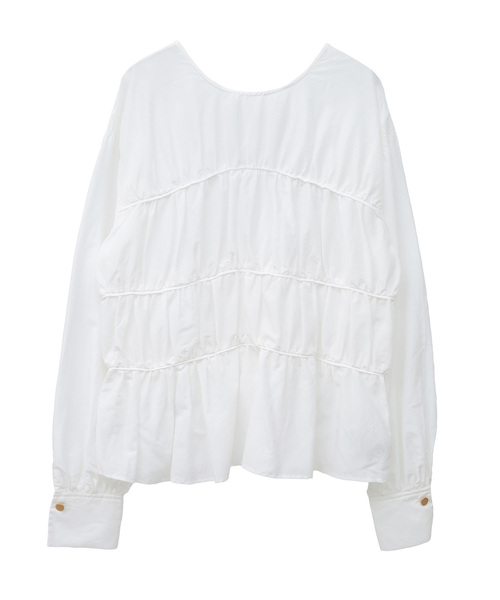 「SOFFITTO」 長袖ブラウス FREE ネイビー レディース_画像9