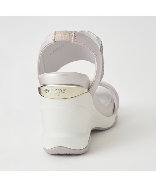 「+diana」 ヒールサンダル 24.0cm ゴールド レディース_画像6