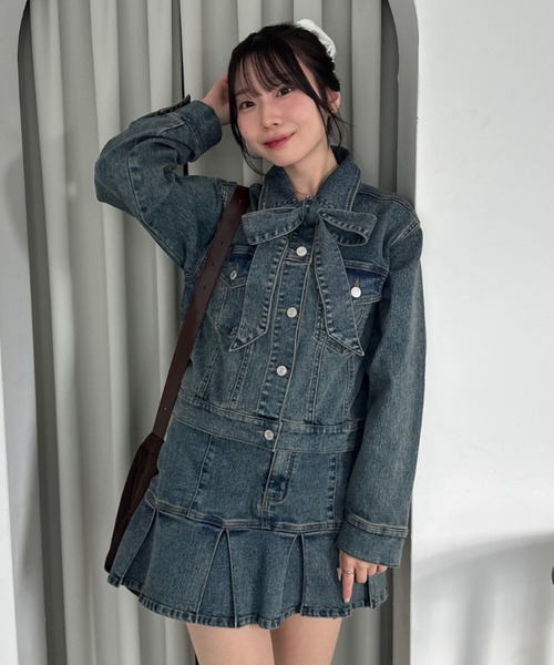 continuer de NICE CLAUP デニムスカート 「台形シルエットで細見え