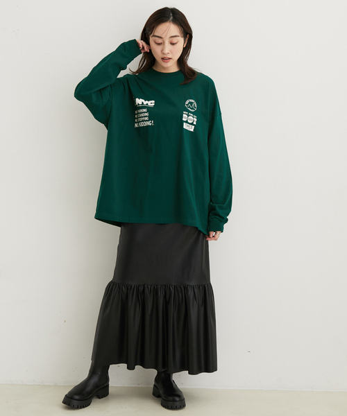 「GOOD ROCK SPEED」 長袖カットソー FREE グリーン レディース_画像6