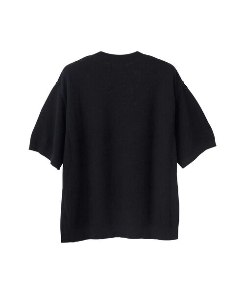 HYSTERIC GLAMOUR 半袖ニット ブラック ロゴ グラフィック HYSTERIC GLAMOUR（ヒステリックグラマー） 半袖ニット MEDIUM