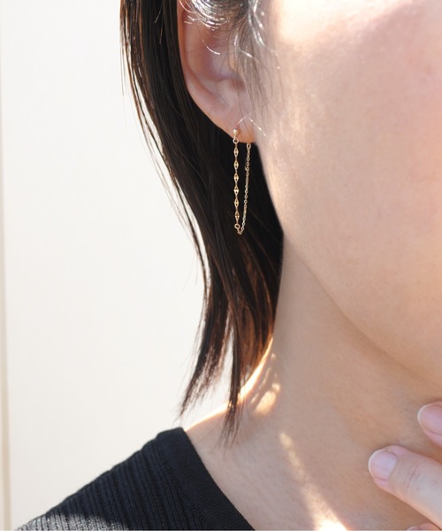 「anq.」 ピアス（両耳用） ONE SIZE ゴールド レディース_画像3