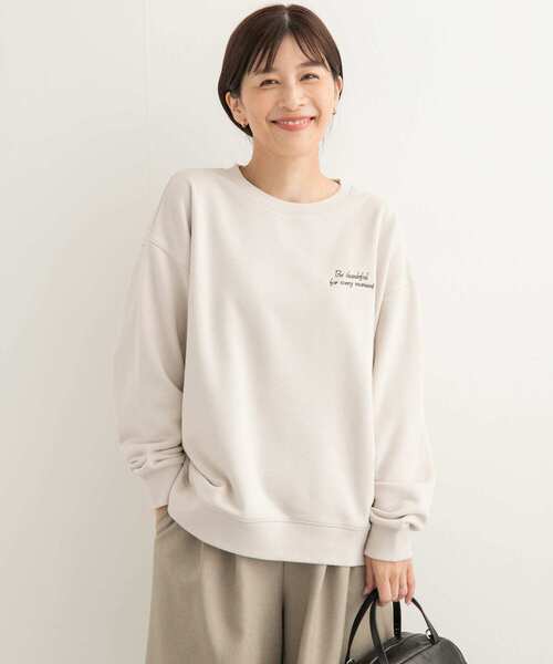 「URBAN RESEARCH DOORS」 スウェットカットソー MEDIUM チャコールグレー レディース_画像6