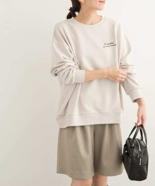 「URBAN RESEARCH DOORS」 スウェットカットソー MEDIUM チャコールグレー レディース_画像8