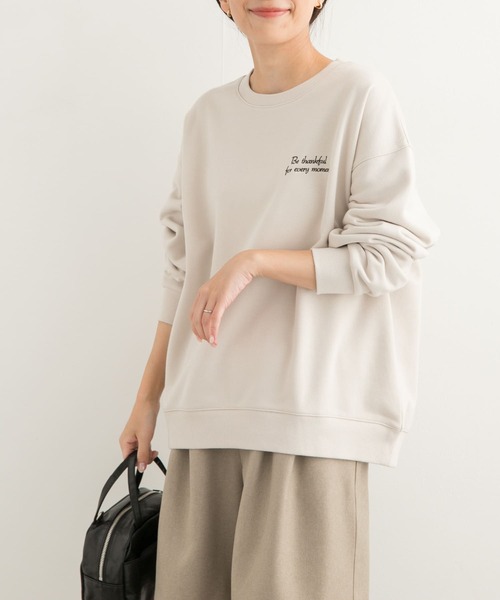 「URBAN RESEARCH DOORS」 スウェットカットソー MEDIUM チャコールグレー レディース_画像9