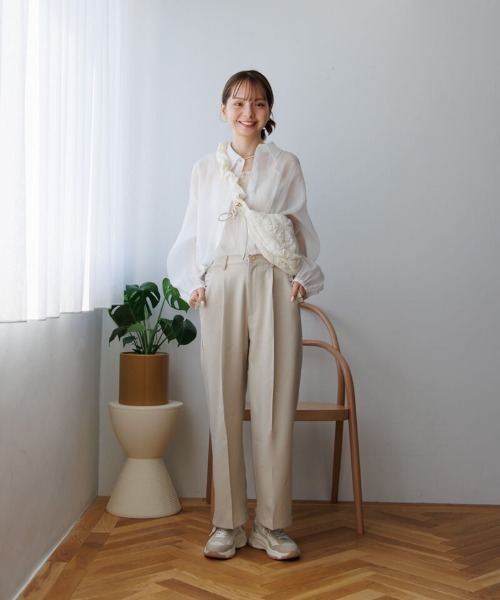 「flower」 パンツ FREE ブラック レディース_画像4