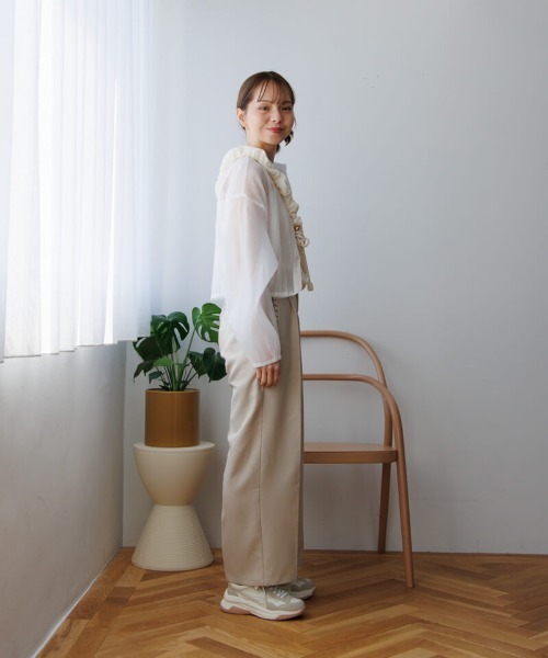 「flower」 パンツ FREE ブラック レディース_画像6