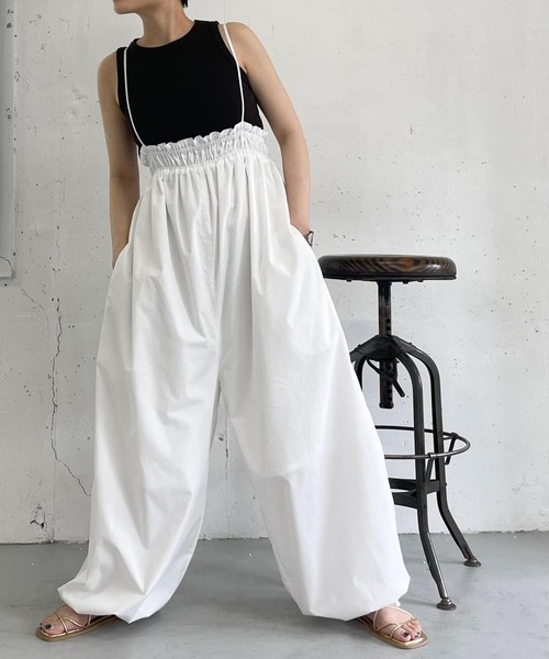 「KBF」 パンツ ONE グリーン レディース_画像3