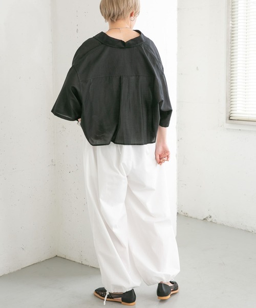 「KBF」 パンツ ONE グリーン レディース_画像8