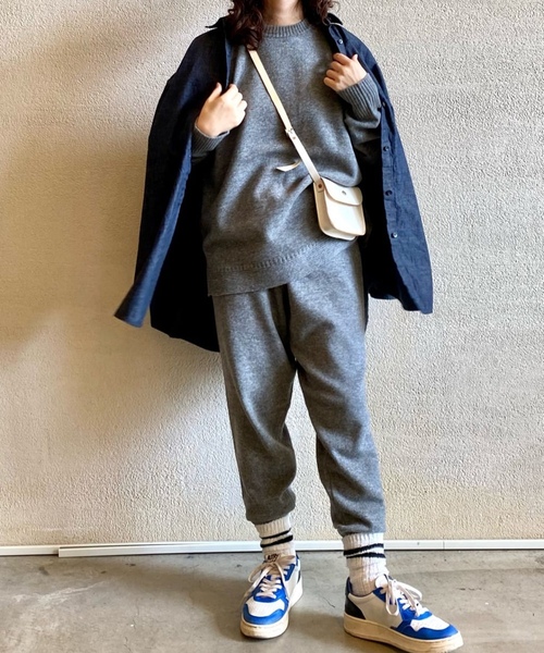 「JOURNAL STANDARD LUXE」 イージーパンツ FREE ネイビー レディース_画像4
