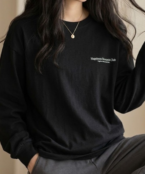 Tシャツ(長袖/七分) mite back print mite long tee MinoriTY（マイノリティ） オーバーサイズ 長袖tシャツ メンズ 秋 ロン