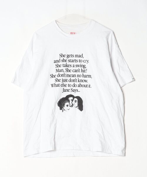 「JANE & THE HEARTBREAKERS」 半袖Tシャツ M ホワイト メンズ_画像2