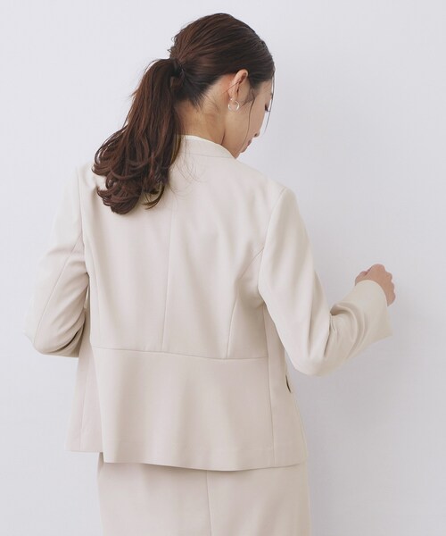 index（インデックス） ジャケット ノーカラージャケット ストレッチ