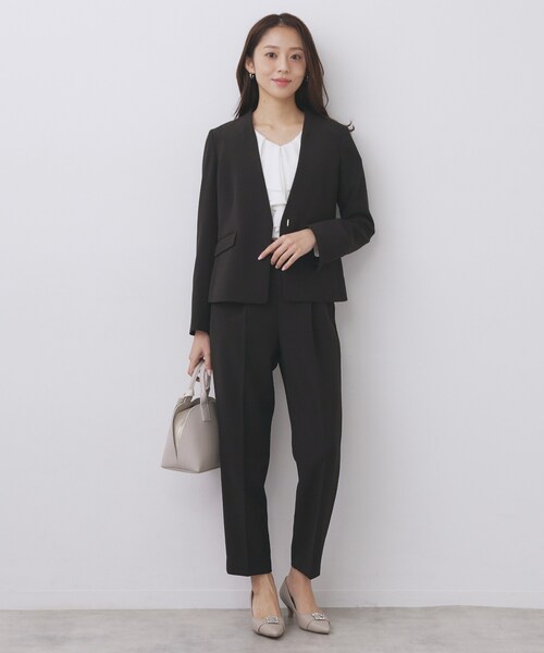 index（インデックス） ジャケット ノーカラージャケット ストレッチ