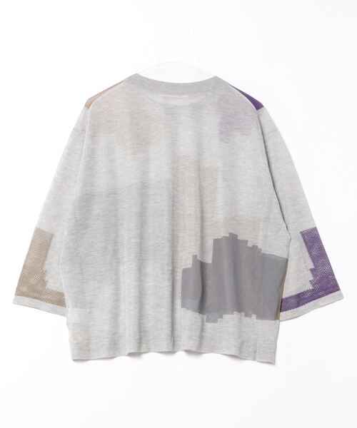 「H.A.K」 7分袖ニット FREE ブラック レディース_画像2