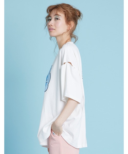 「Little sunny bite」 半袖Tシャツ MEDIUM ホワイト レディース_画像2
