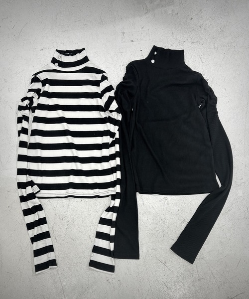 「Diable baiser」 長袖カットソー LL ブラック レディース_画像2