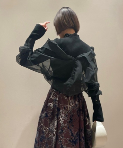 「FRAY I.D」 長袖シャツ ONE SIZE ブラック レディース_画像6