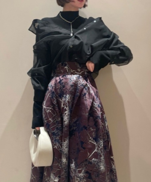 「FRAY I.D」 長袖シャツ ONE SIZE ブラック レディース_画像7