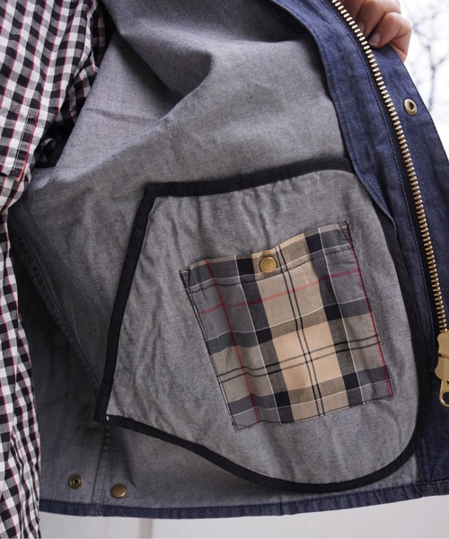 デニムジャケット gジャン Barbour/バブアー　TRANSPORT DENIM CASUAL JACKET レディースの画像