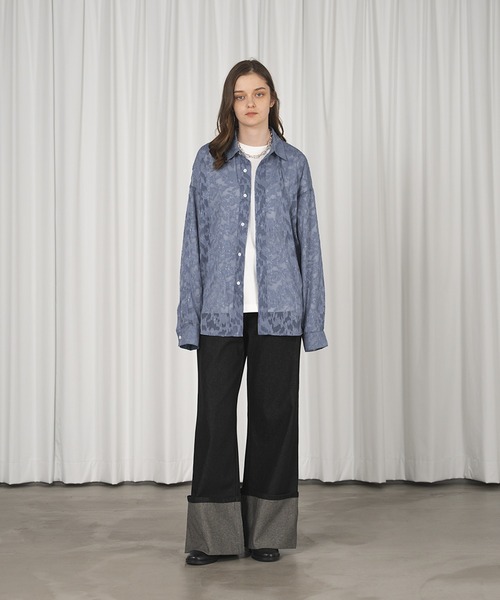 「selle glant」 長袖シャツ LARGE ブルー メンズ_画像5