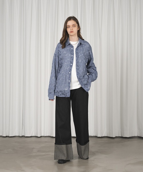 「selle glant」 長袖シャツ LARGE ブルー メンズ_画像8