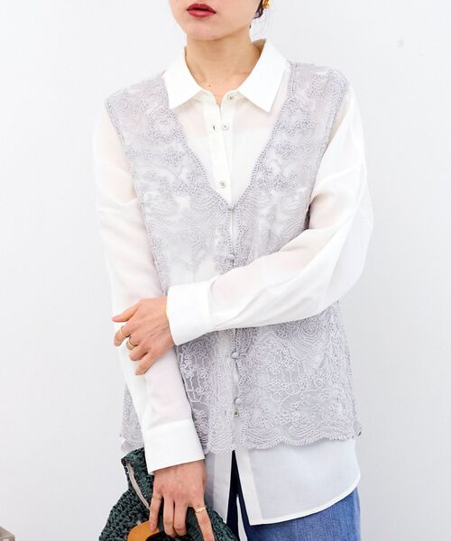 le.coeur blanc（ルクールブラン） ベスト ジレ TORRAZZO DONNAエン
