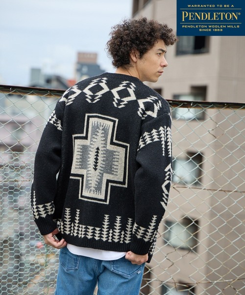 PENDLETON（ペンドルトン） ニットカーディガン LARGE ブラック メンズ