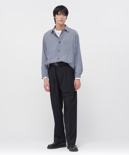 MARGARET HOWELL（マーガレットハウエル） シャツ COTTON WOOL VOILE