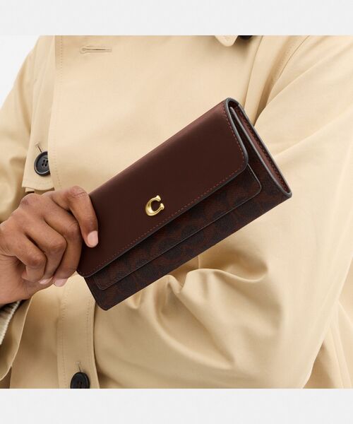 【美品】coach 財布 コーチ COACH 7331 三つ折り財布 レディース 財布 ミニ財布