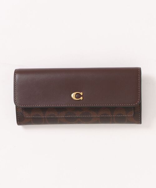 COACH（コーチ） 財布 ミラ ロング フラップ ウォレット・シグネチャー