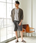 カーディガン リネンニットカーディガン メンズの詳細画像2