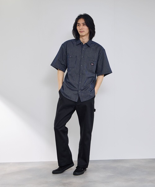 Dickies ストライプ ワークシャツ・パンツセット XXL/3L ワークシャツ（Dickies）（柄：ストライプ）の商品一覧 通販 - Yahoo