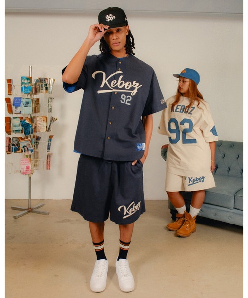 KEBOZ（ケボズ） シャツ ICON CLASSIC BASEBALL JERSEY メンズ