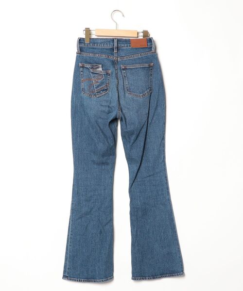 「EVRIS」 ブーツカットデニムパンツ SMALL ブルー レディース_画像2