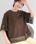 tシャツ 半袖 「洗濯機可/ひんやり/体型カバ...の詳細画像1