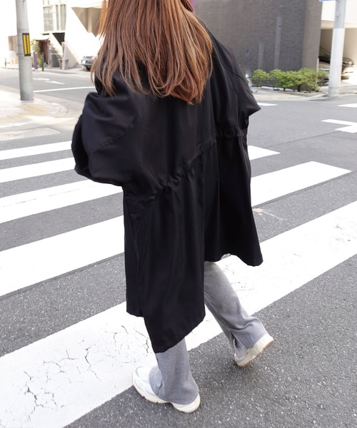 「CORNERS」 「LOWY」ミリタリーコート「CORNERSコラボ」 M ネイビー レディース_画像6