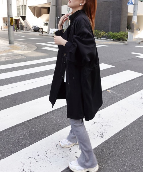 「CORNERS」 「LOWY」ミリタリーコート「CORNERSコラボ」 M ネイビー レディース_画像8
