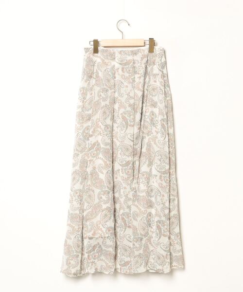 「Demi-Luxe BEAMS」 「ak+1」フレアスカート 38 ベージュ レディース_画像2